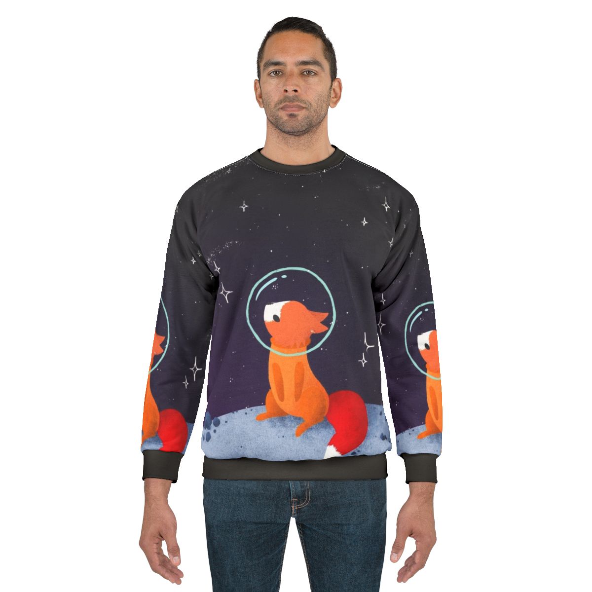 Somewhere Out There Space Fox Cosmonaut Sweatshirt