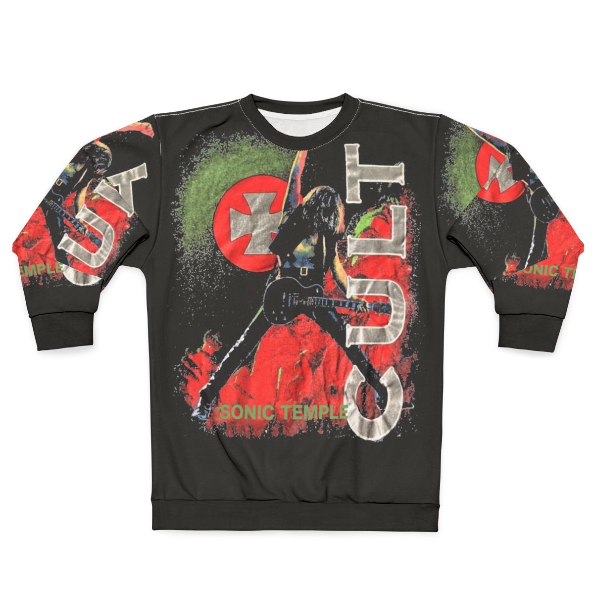 Vintage Sonic Temple Cult Sweatshirt featuring 80s heavy metal band The Cult
