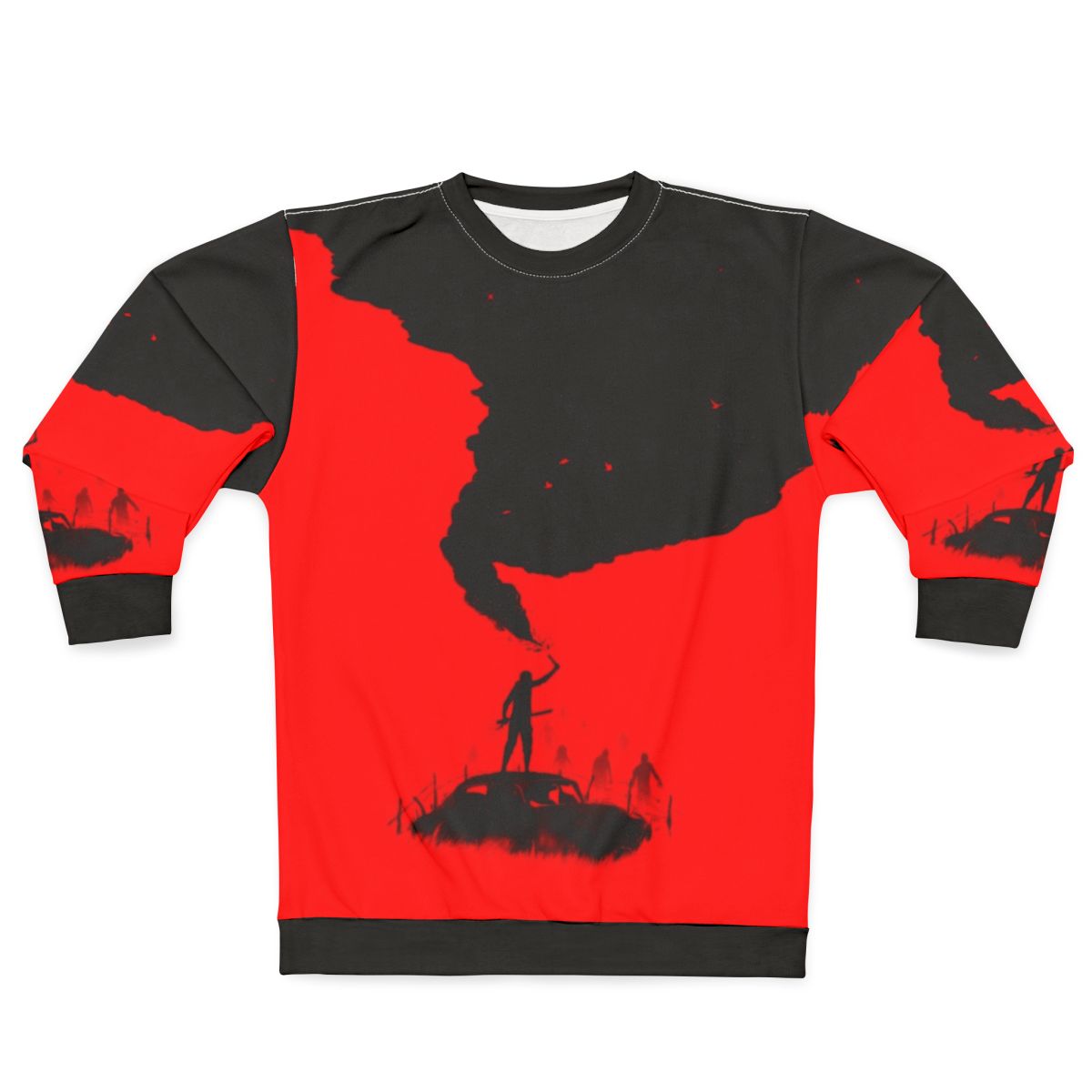 SOS Zombie Apocalypse Silhouette Sweatshirt