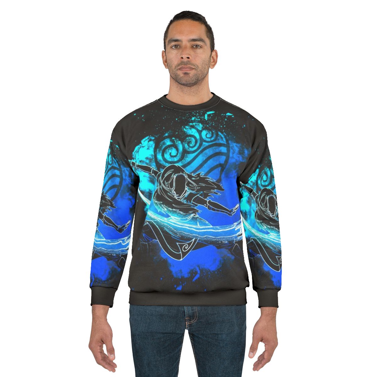 Avatar The Last Airbender Waterbender Silhouette Sweatshirt