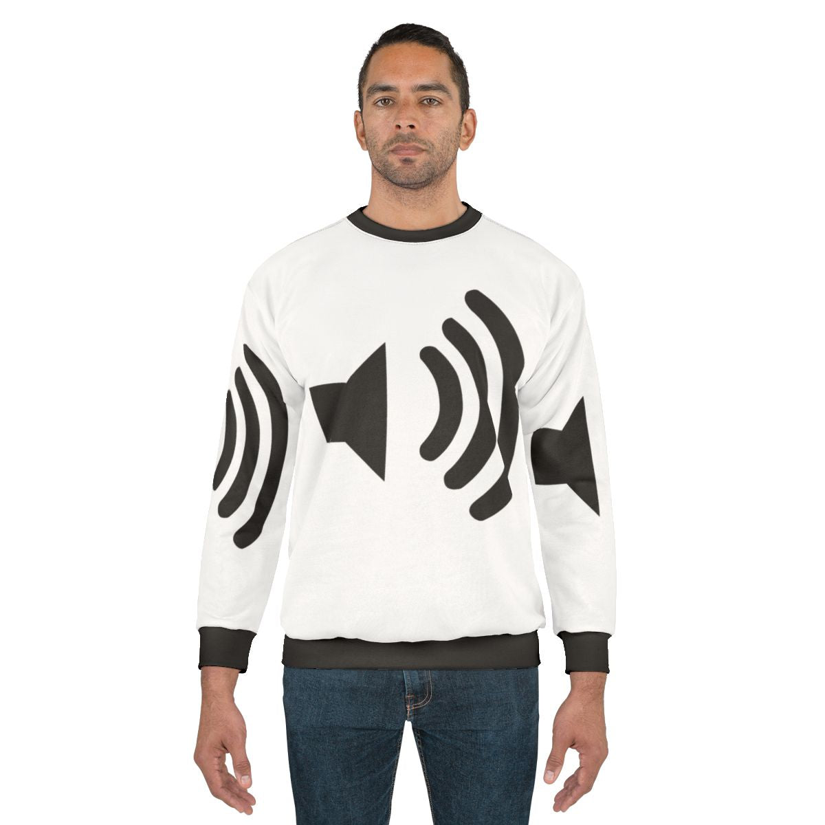 Sound Volume Symbol Sweatshirt for Music Lovers