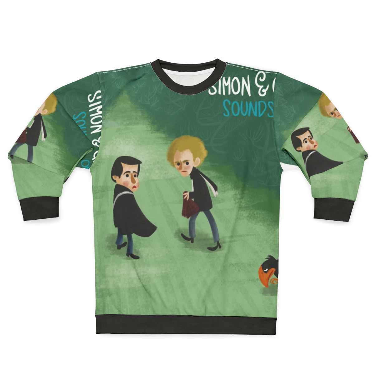 Sounds of Silence Sweatshirt featuring a graphic design of the iconic album cover