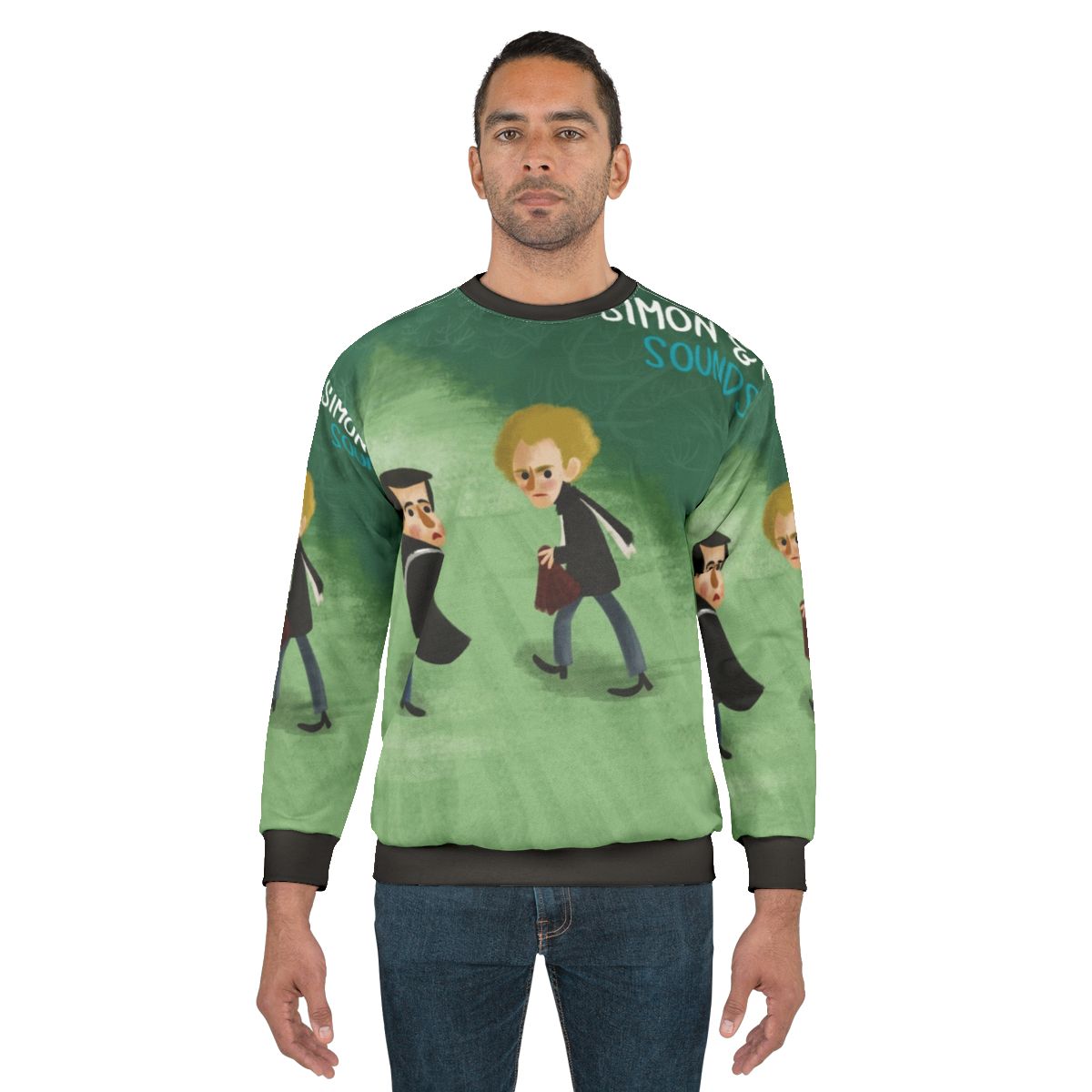 Sounds of Silence Sweatshirt featuring a graphic design of the iconic album cover