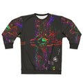 Soundwave Black Sweatshirt with Psychedelic Design
