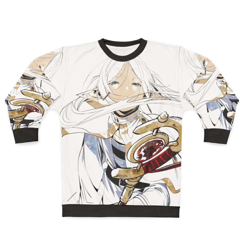 Sousou No Frieren Anime Sweatshirt 2 featuring Fern, Stark, and Himmel