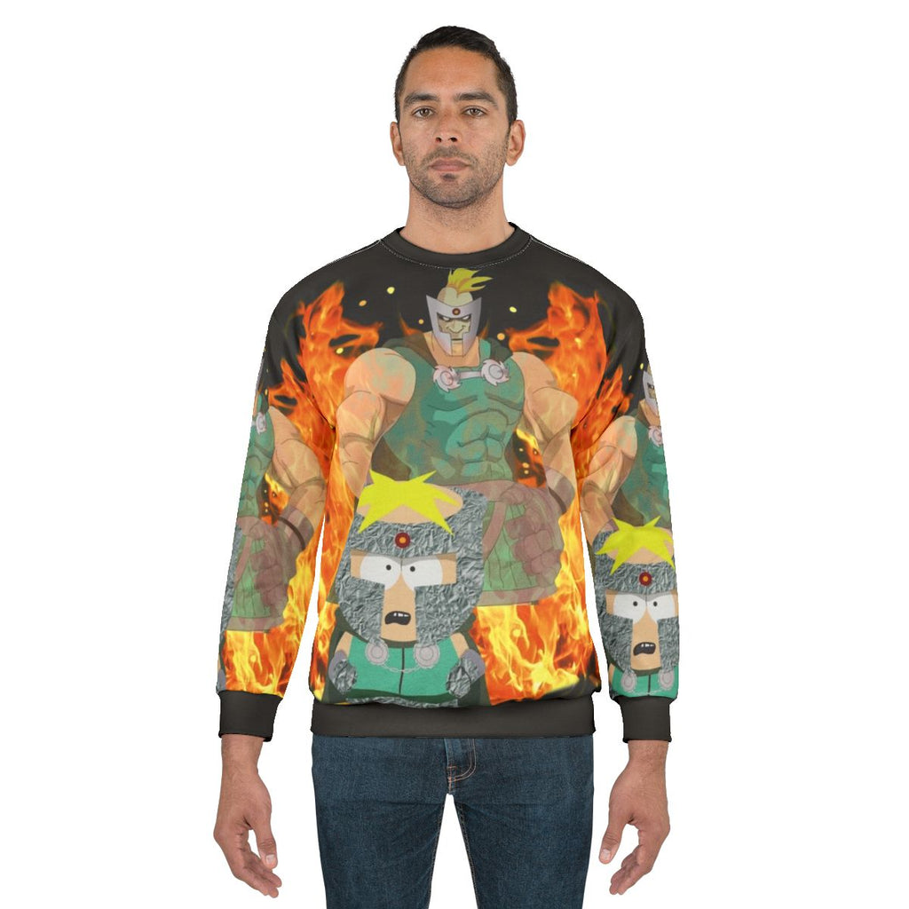 South Park Butters as Professor Chaos superhero sweatshirt