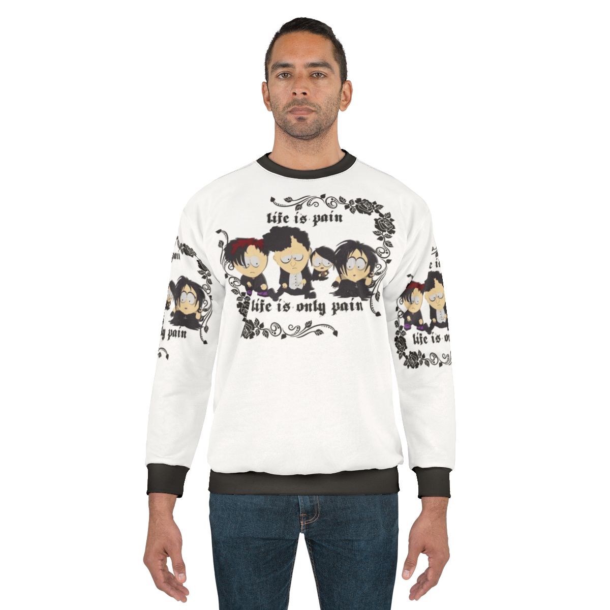 South Park Goth Kids Life is Pain Sweatshirt