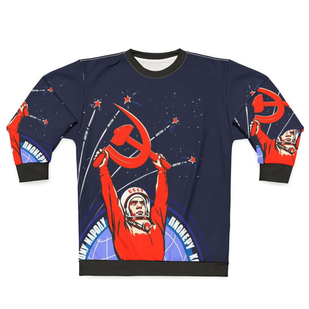 Vintage Soviet Yuri Gagarin Propaganda Sweatshirt