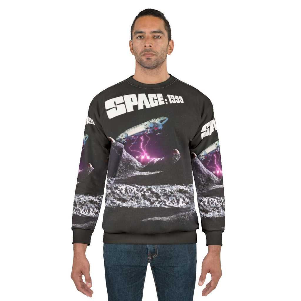 Space 1999 Geometric Graphic Sweatshirt