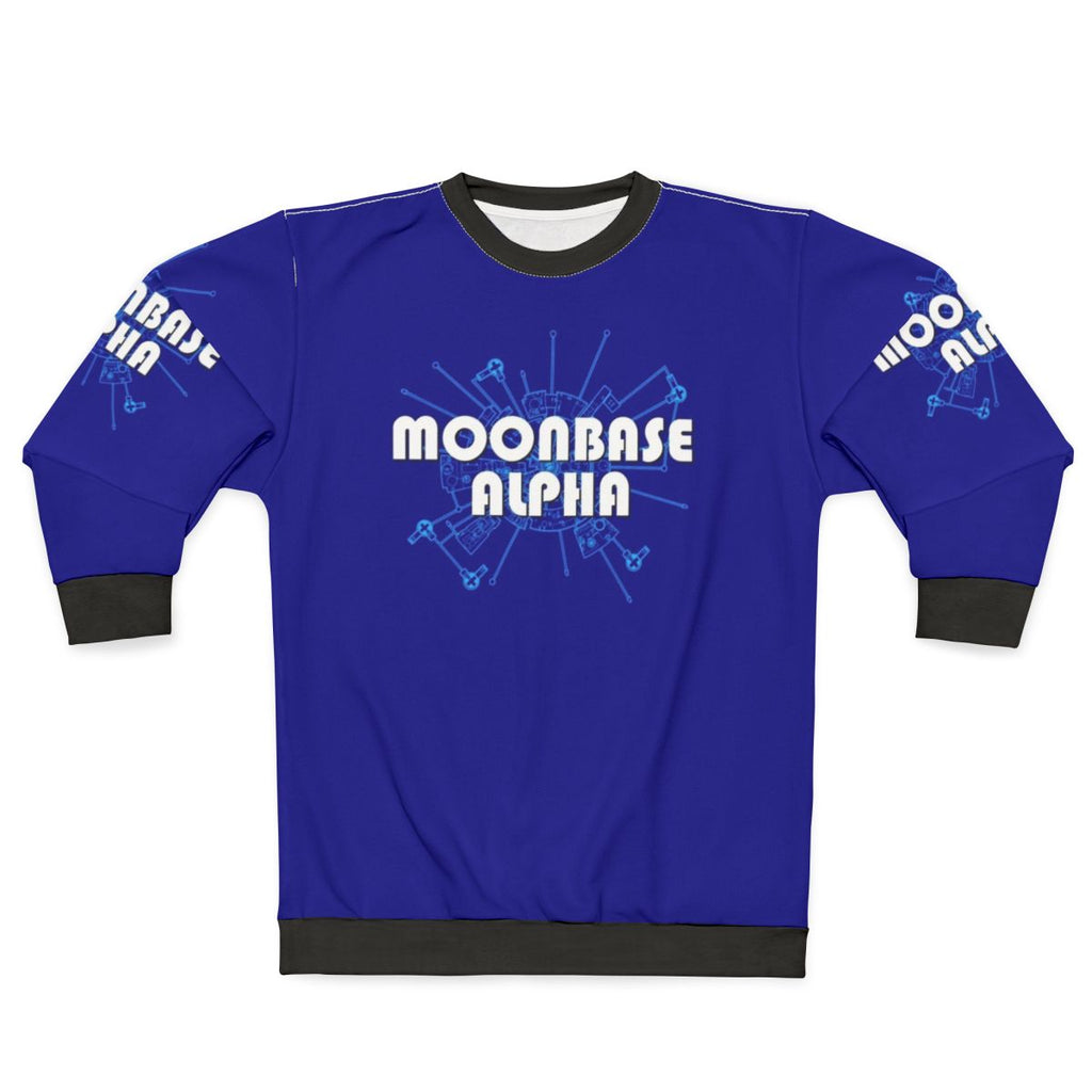 Space 1999 Moonbase Alpha Diagram Retro Sweatshirt