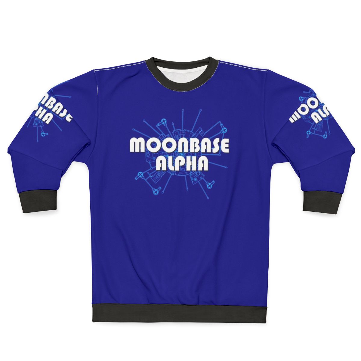 Space 1999 Moonbase Alpha Diagram Retro Sweatshirt