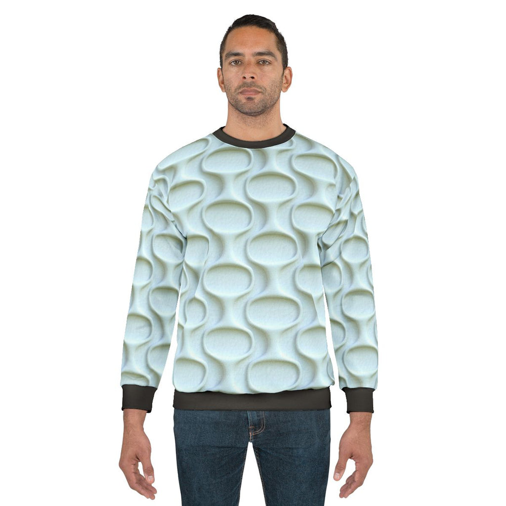 Retro Space Age 60s Mod White Sweatshirt