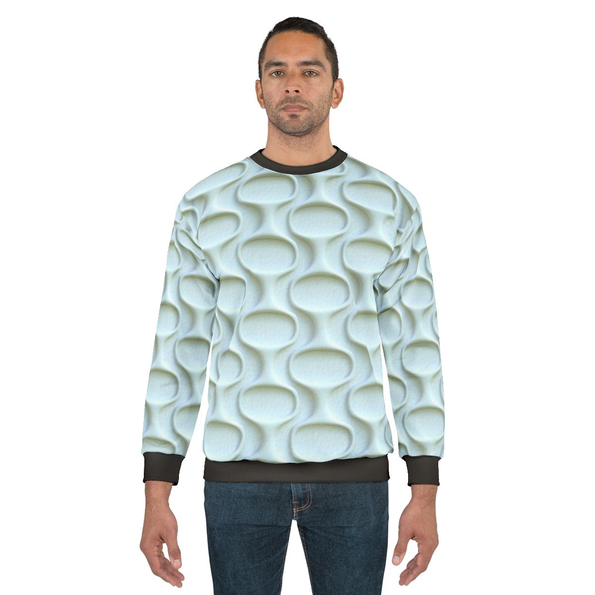 Retro Space Age 60s Mod White Sweatshirt