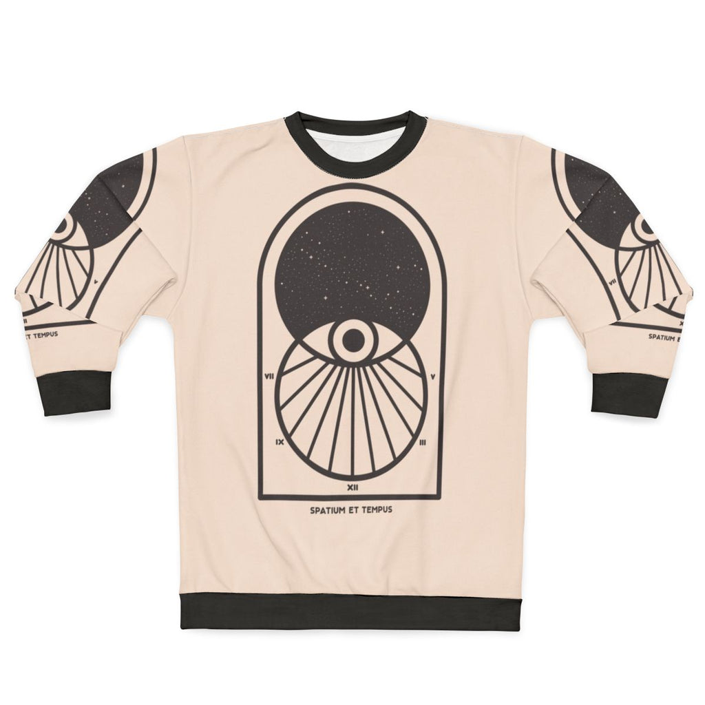 Space and Time Minimalist Sweatshirt - Sci-Fi Inspired Design