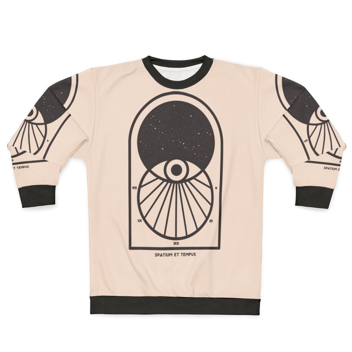 Space and Time Minimalist Sweatshirt - Sci-Fi Inspired Design