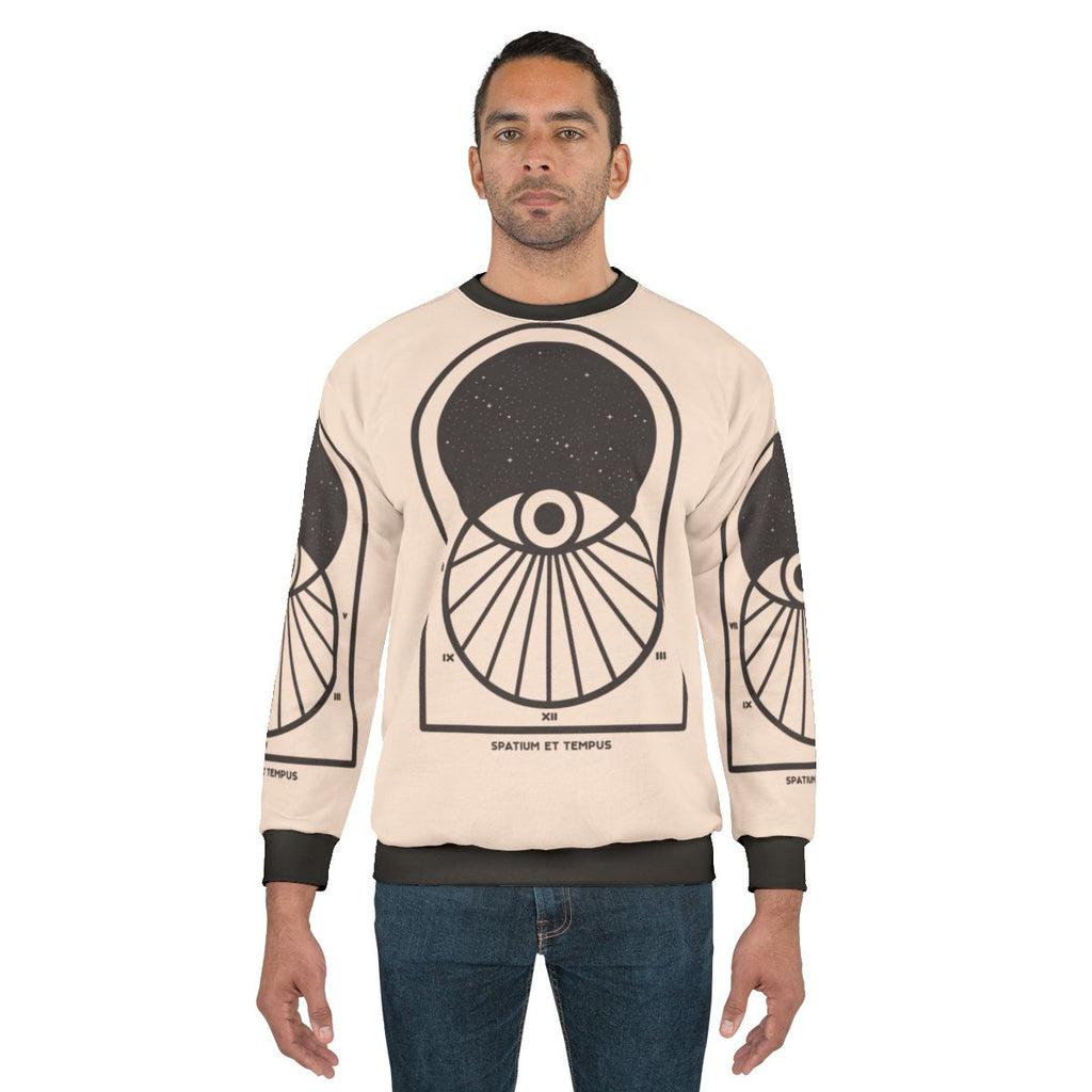 Space and Time Minimalist Sweatshirt - Sci-Fi Inspired Design