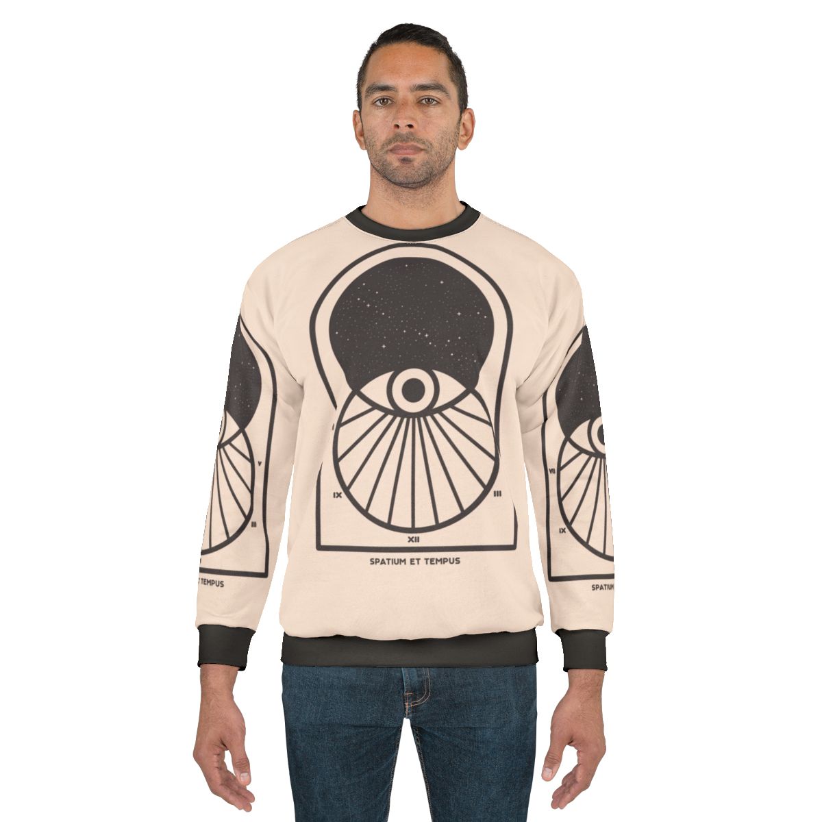 Space and Time Minimalist Sweatshirt - Sci-Fi Inspired Design