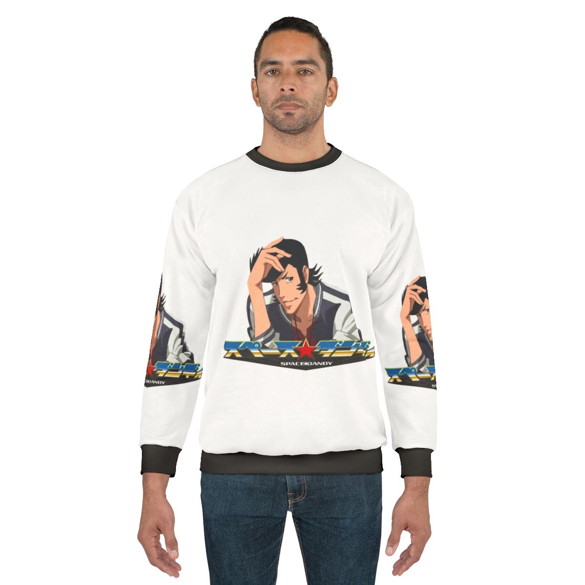 Space Dandy anime character sweatshirt design
