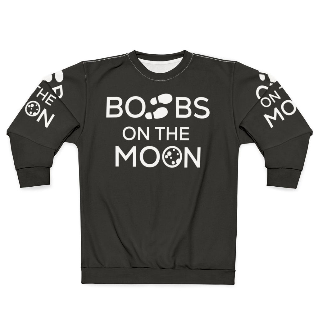 Space Force Boots on the Moon Sweatshirt - Funny Space Exploration Apparel