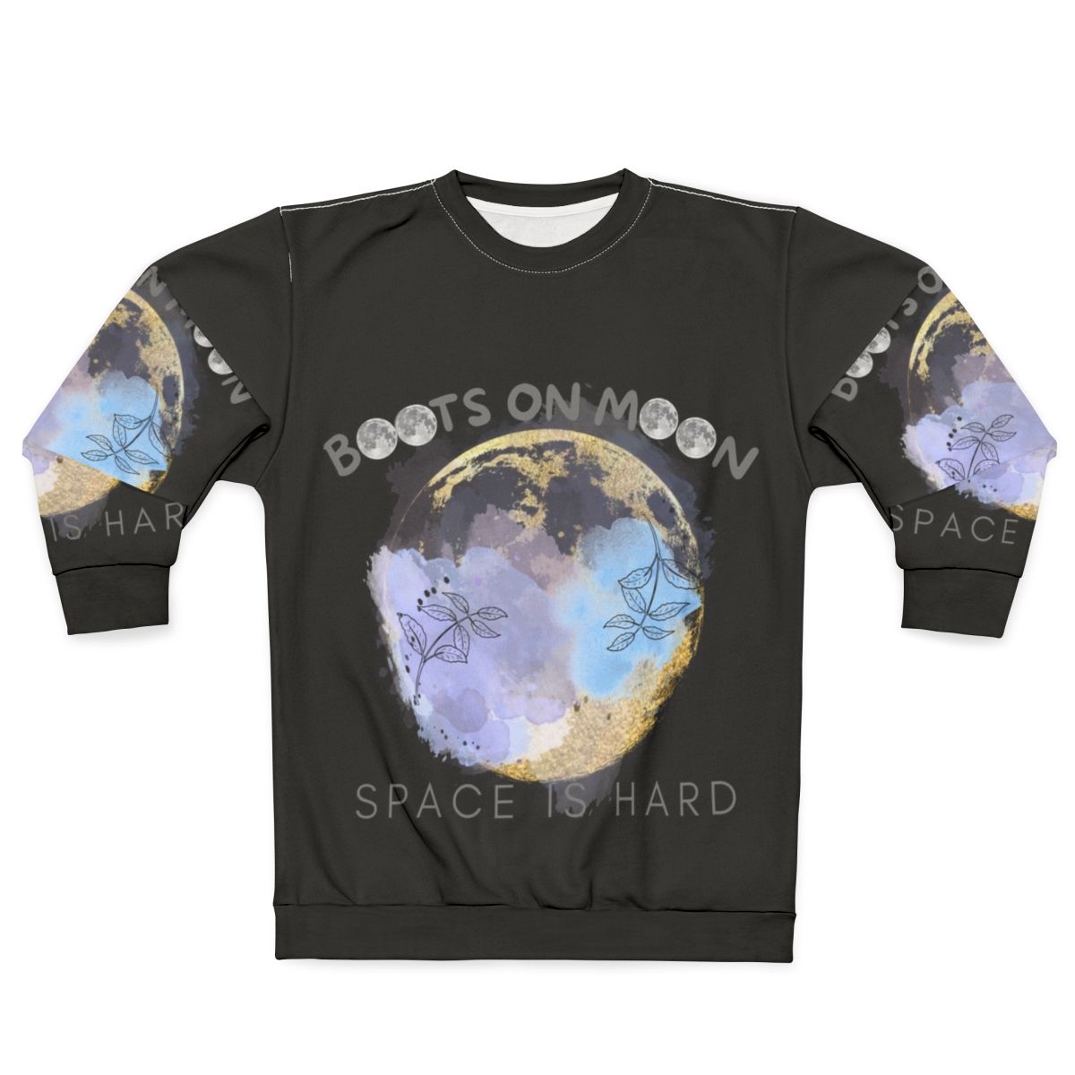 Space Force Boots on the Moon Sweatshirt with Netflix logo