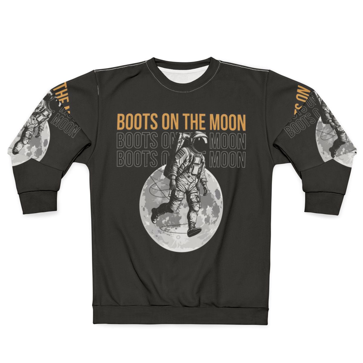 Space Force Boots on the Moon Sweatshirt featuring Netflix's Space Force logo and design