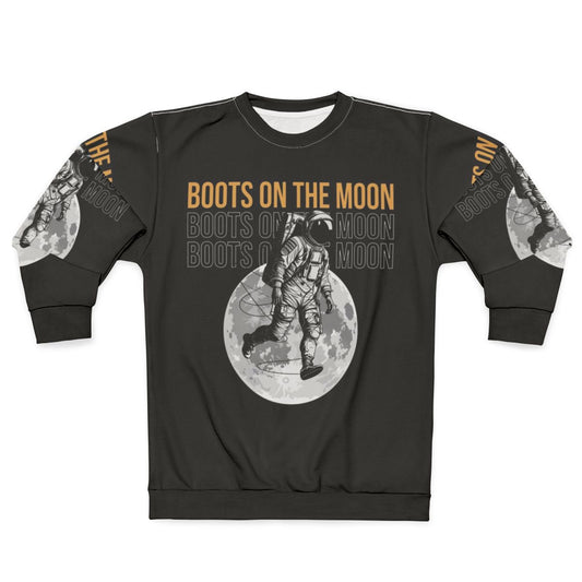 Space Force Boots on the Moon Sweatshirt featuring Netflix's Space Force logo and design