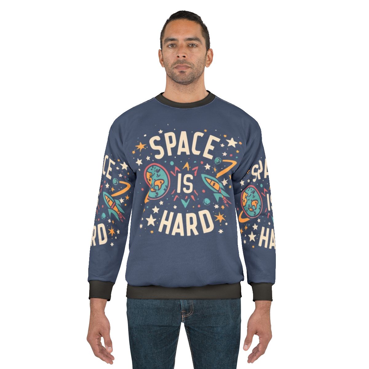 "Space Force Netflix Fan Art 'Space Is Hard' Sweatshirt"