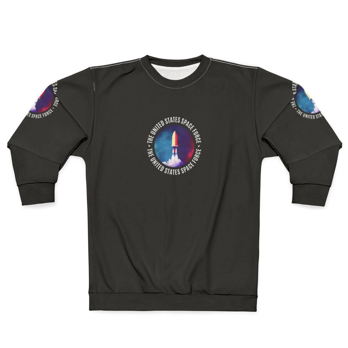 Colorful Space Force Rocket Logo Sweatshirt