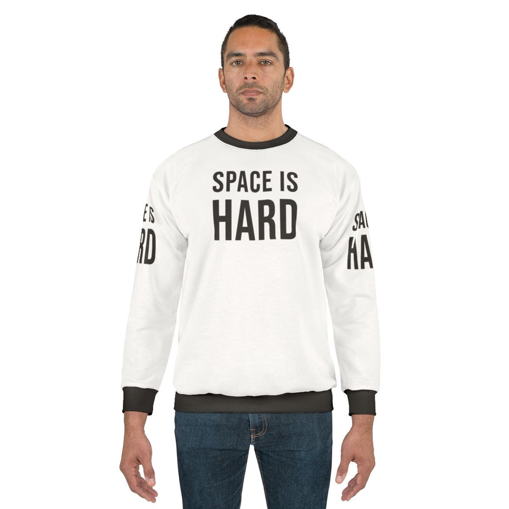 Space Force Netflix Sweatshirt featuring humorous quotes and sayings