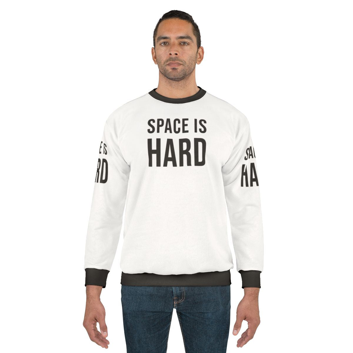 Space Force Netflix Sweatshirt featuring humorous quotes and sayings