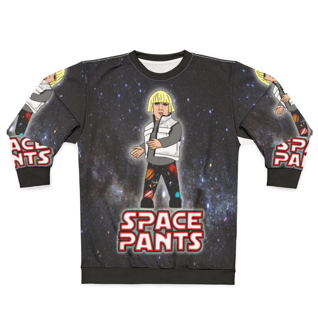 Funny space pants sweatshirt with galaxy design