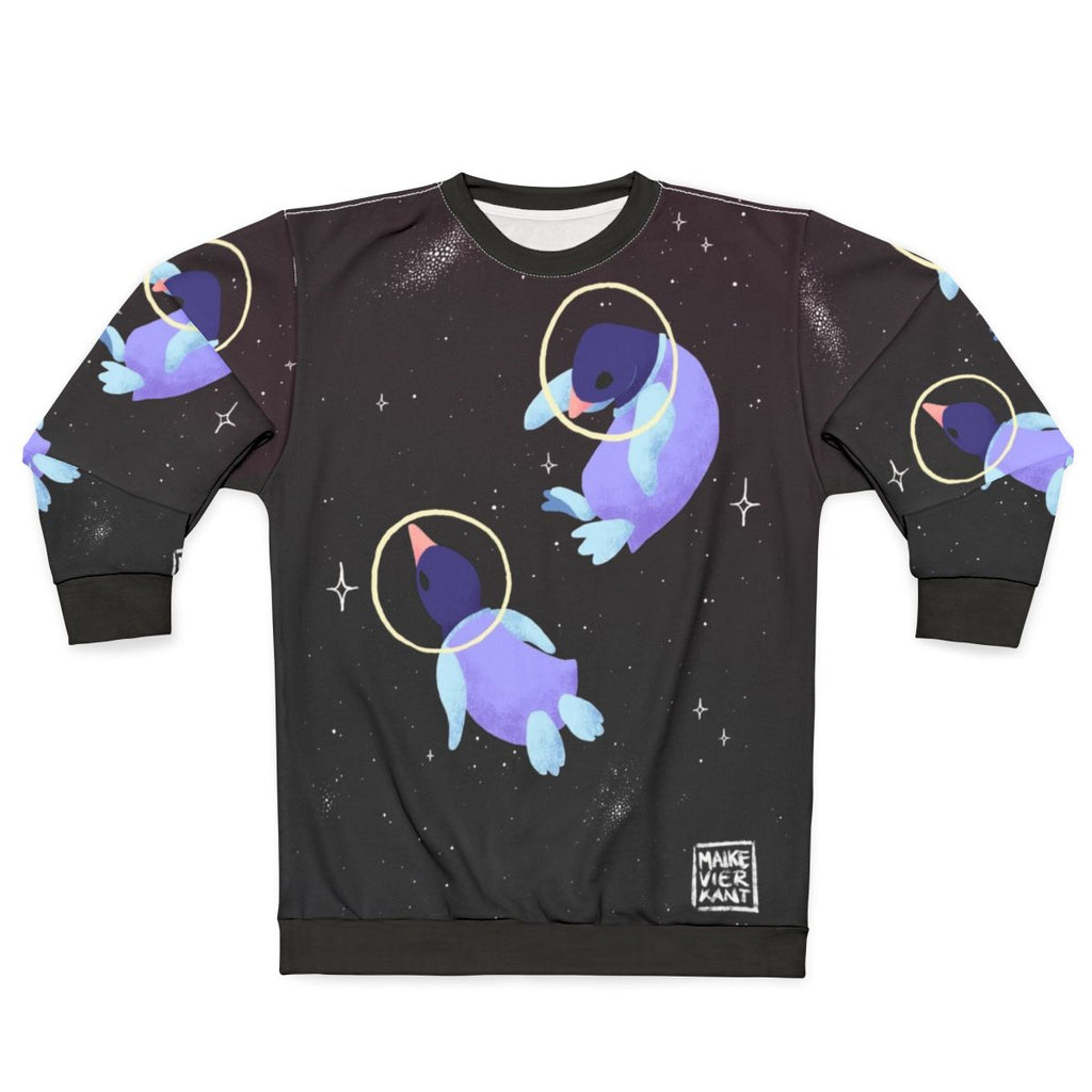 Cute space penguins sweatshirt for kids