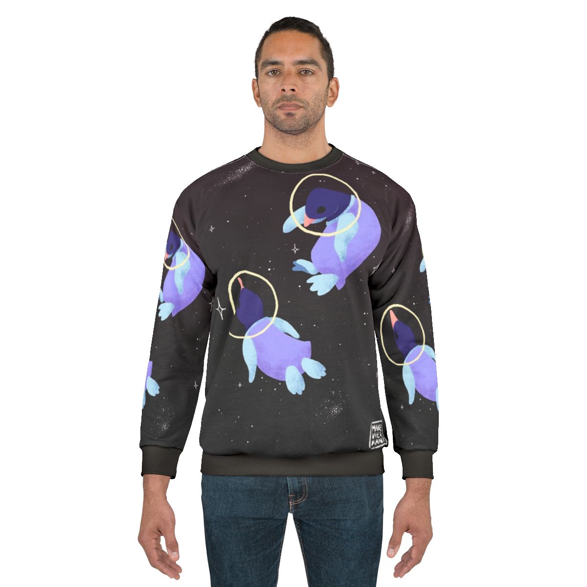 Cute space penguins sweatshirt for kids