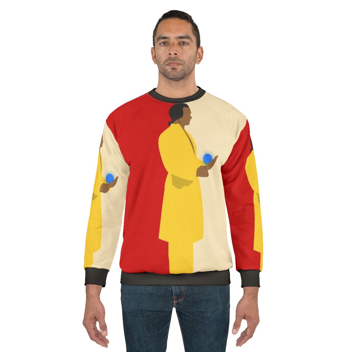 Star Trek Space Seed Sweatshirt featuring the USS Enterprise NCC-1701 and Khan Noonien Singh