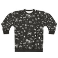 Cosmic Spaceship Battle Sweatshirt featuring space battle scene with spaceships