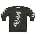 Spaceman Sweatshirt with Lightning Bolt and Star Design