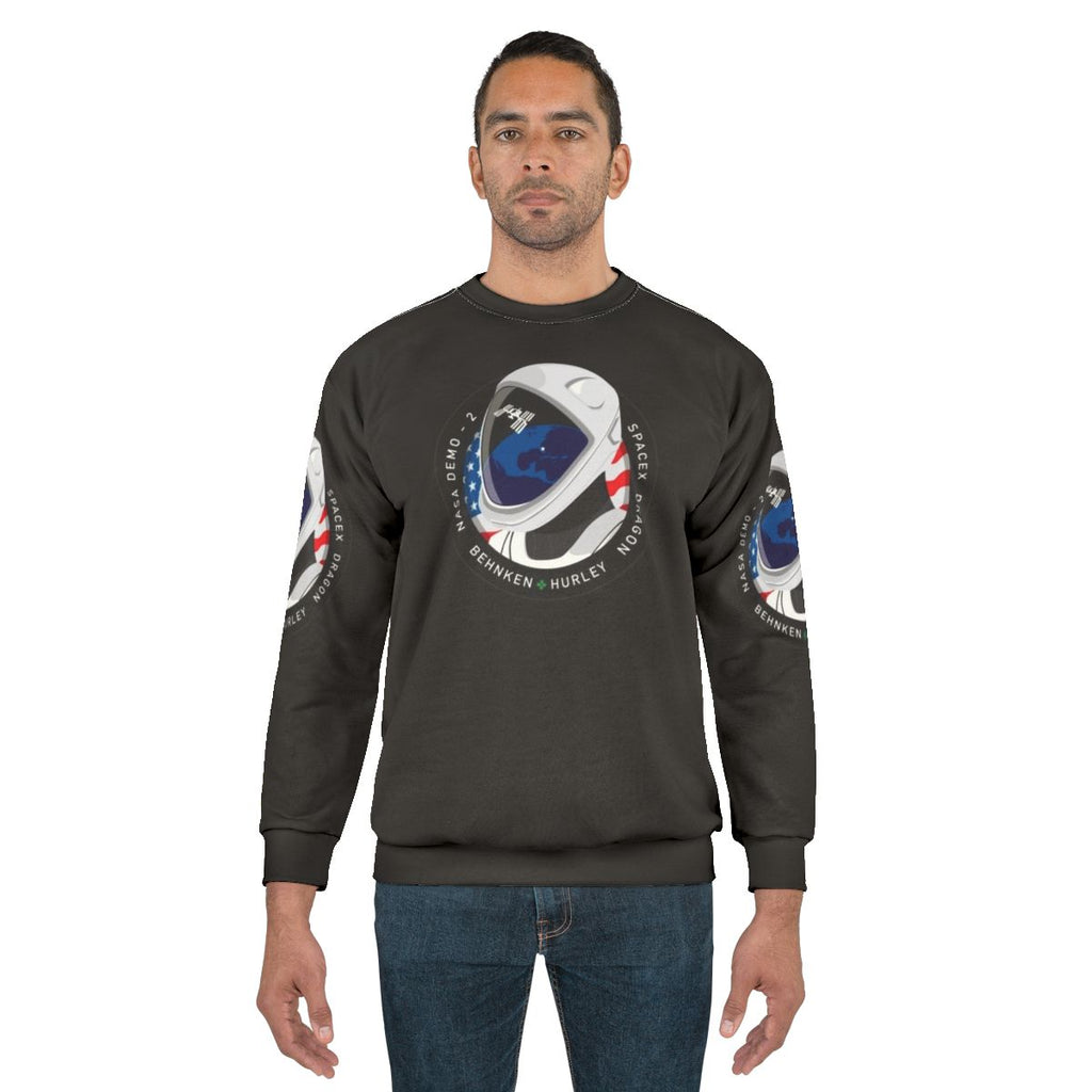 SpaceX NASA Crew Dragon DM-2 Mission Patch Sweatshirt