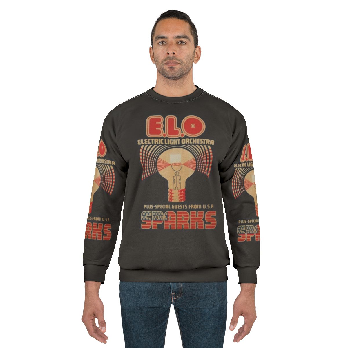 Sparks Band Sweatshirt featuring retro music artwork
