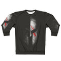 Spartan Sweatshirt with Dark Art Graphics