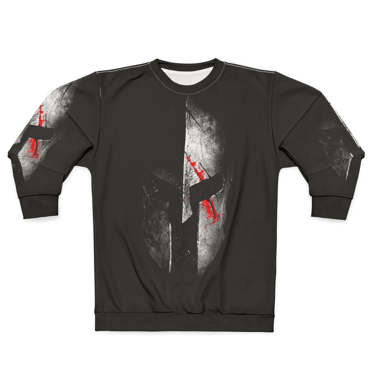 Spartan Sweatshirt with Dark Art Graphics