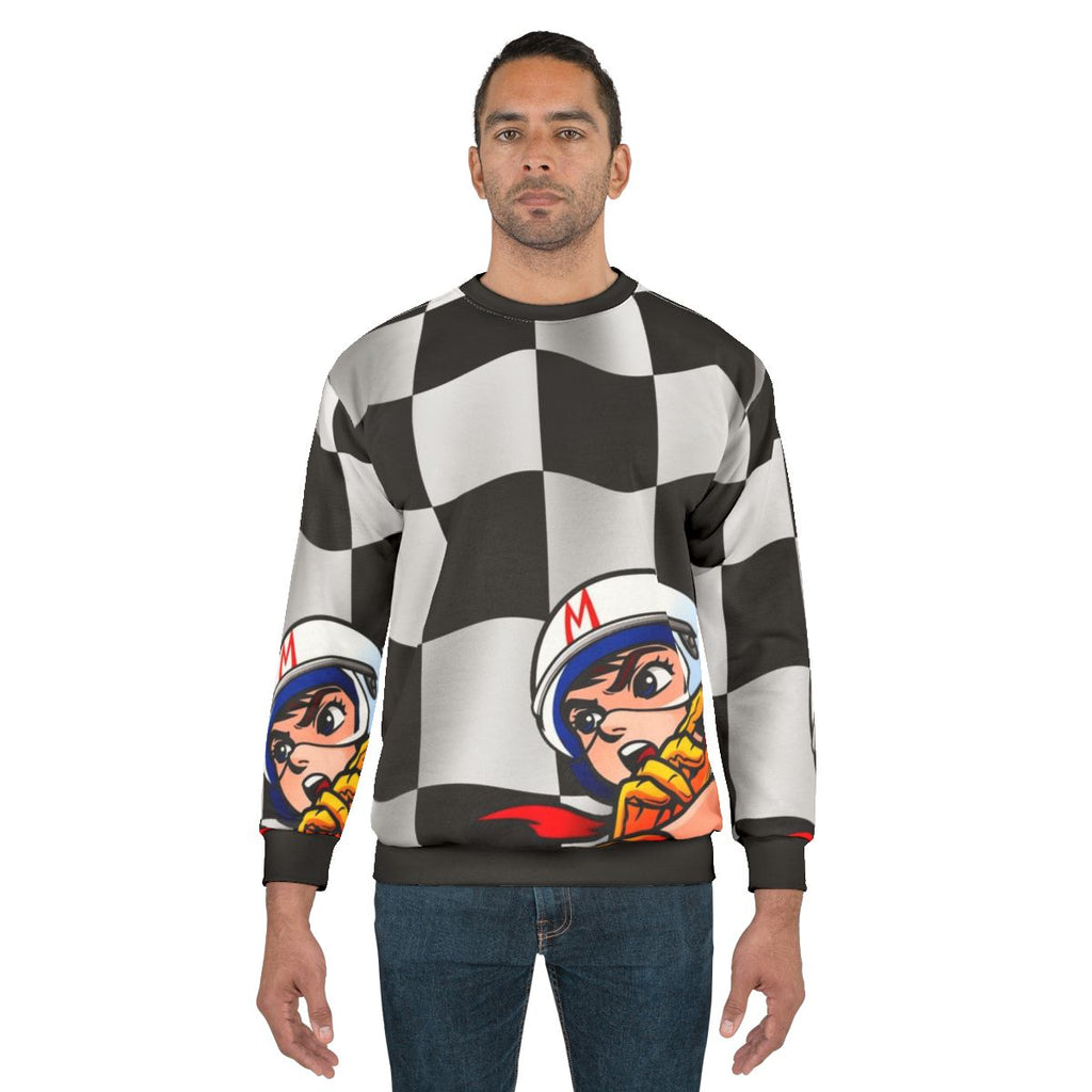 Speed Racer Checkered Flag Sweatshirt