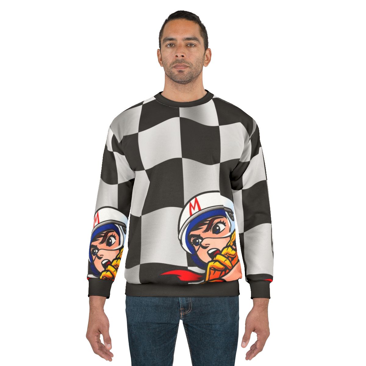 Speed Racer Checkered Flag Sweatshirt