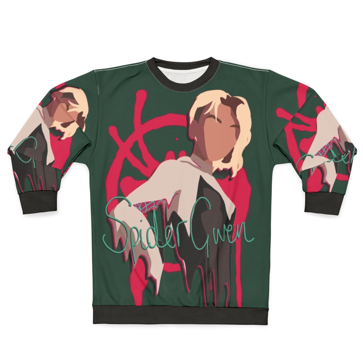 Spider Gwen Sweatshirt featuring the Ghost Spider character from Marvel's Spider-Verse