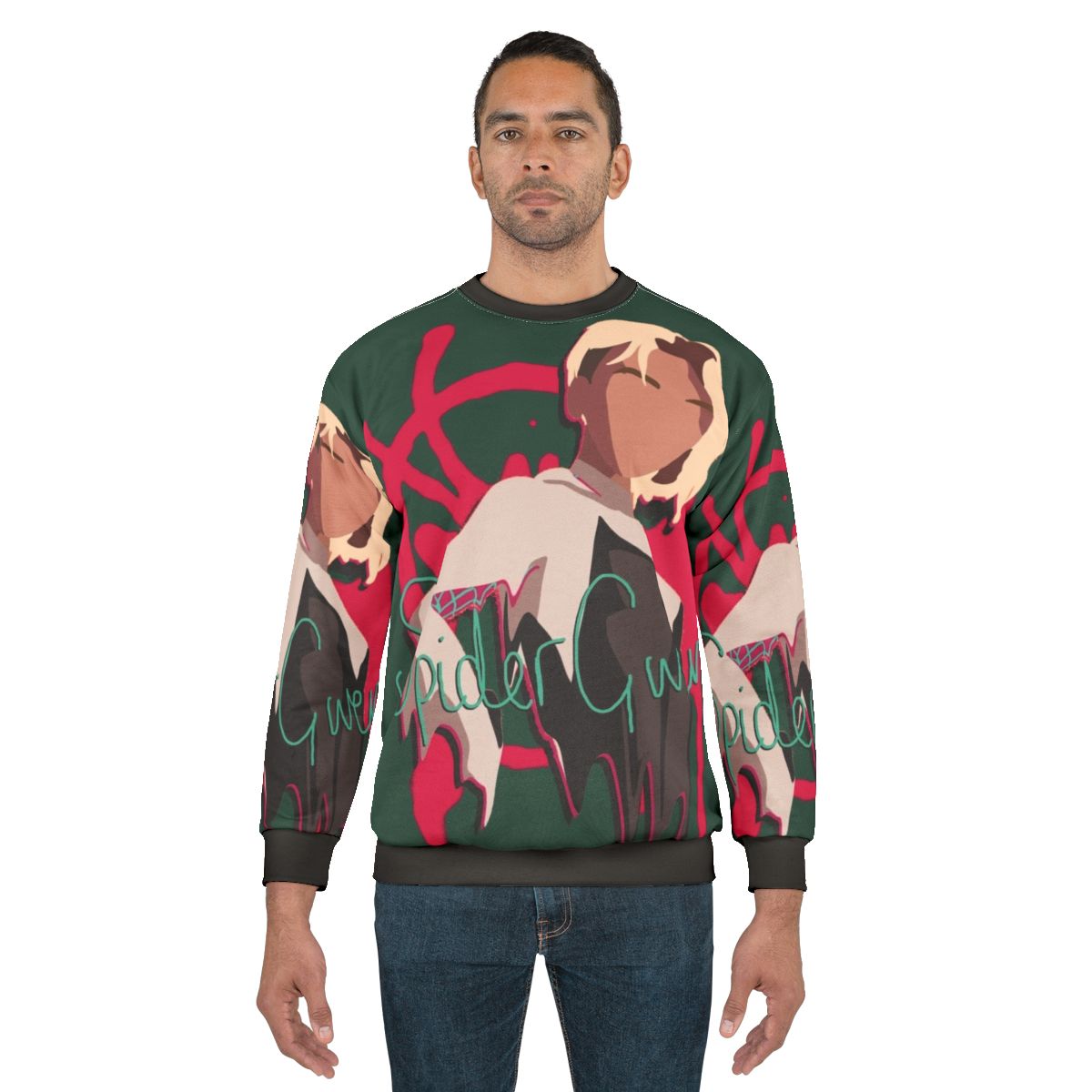 Spider Gwen Sweatshirt featuring the Ghost Spider character from Marvel's Spider-Verse
