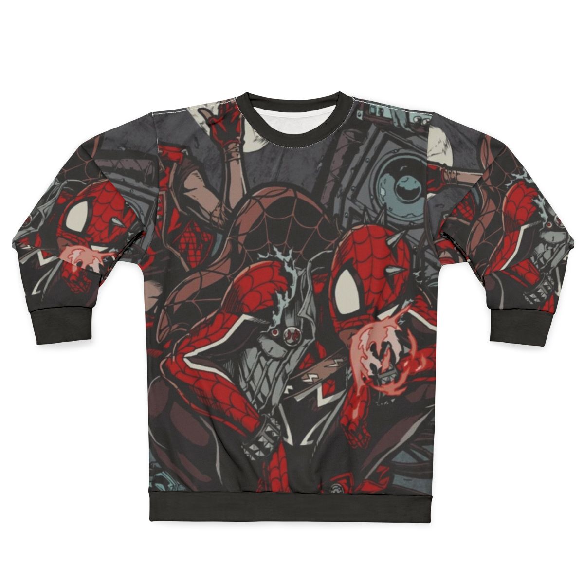 Spider Punk Sweatshirt featuring a cool spider-themed design in a pop art style