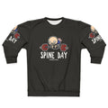 Spine Day Sweatshirt with Fitness and Bodybuilding Graphic