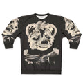 Skunk Sweatshirt with Black and White Furry Design
