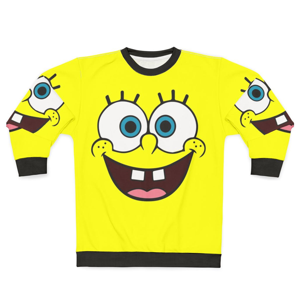 Spongebob Face Cartoon Character Sweatshirt
