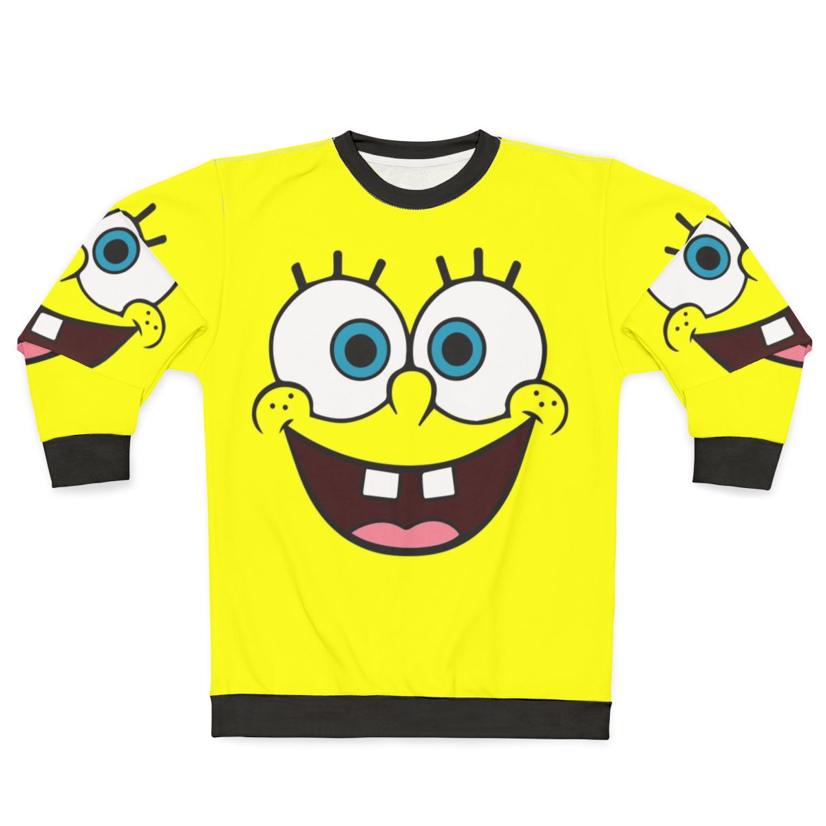 Spongebob Face Cartoon Character Sweatshirt