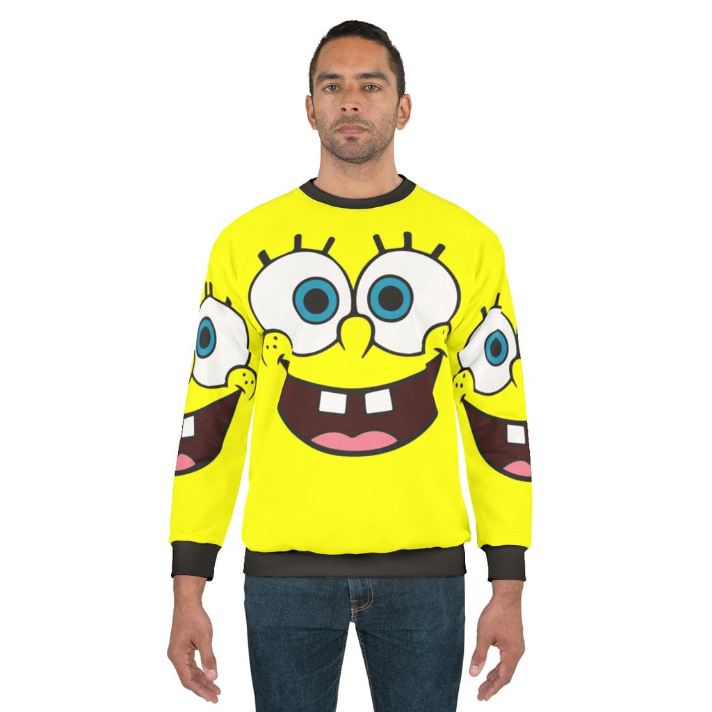 Spongebob Face Cartoon Character Sweatshirt